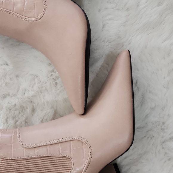 Qupid Shoes Qupid Boots Blush Pink Bootie Poshmark